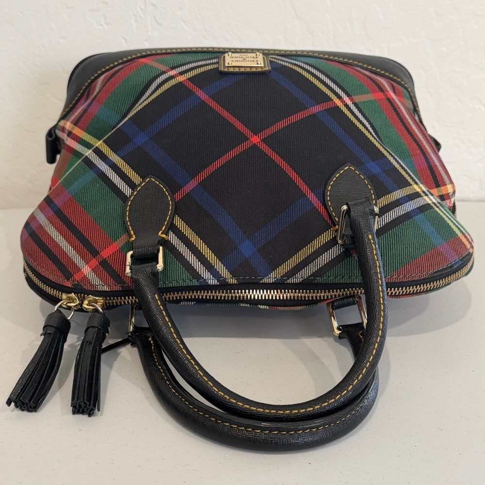 Dooney & Bourke Tartan Plaid Satchel - Picture 9 of 14